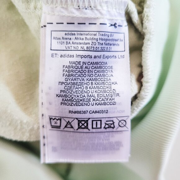 Adidas Originals Light Green Velvet Crop Zip-up Track Jacket - Size M - Picture 6 of 12